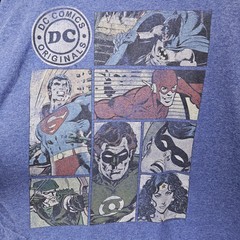 DC Comics Originals T-shirt Size XL Blue