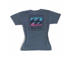 Billabong Boulder Charcoal Gray Tee Sz M