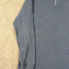 John Ashford Henley Mens XL Blue Long Sleeve Adventure Casual Outdoors Utility