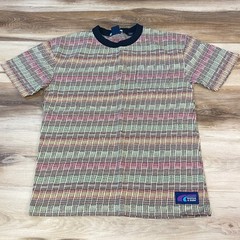 Scotch & Soda Tee Men Small Streetwear 100% Cotton Multi Color Basketweave