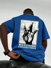 Men’s Shark Print Lightweight T‑Shirt — Summer Casual Sport Streetwear Oversized