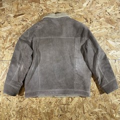 Vintage Y2K Wilsons Suede Sherpa Lined Leather Jacket Size XL