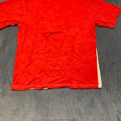 U.S. Polo Assn. T Shirt Mens Large White Red Cotton Crew Neck Graphic Print Tee