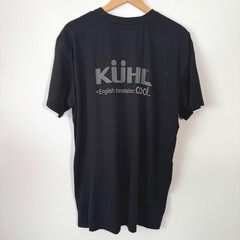 Kuhl Mens XXL Wildfibre Organic Cotton Graphic Tee Black Short Sleeve Shirt