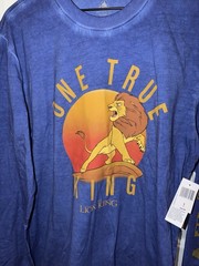 Disney Parks World The Lion King One True King Blue Long Sleeve Shirt Small S