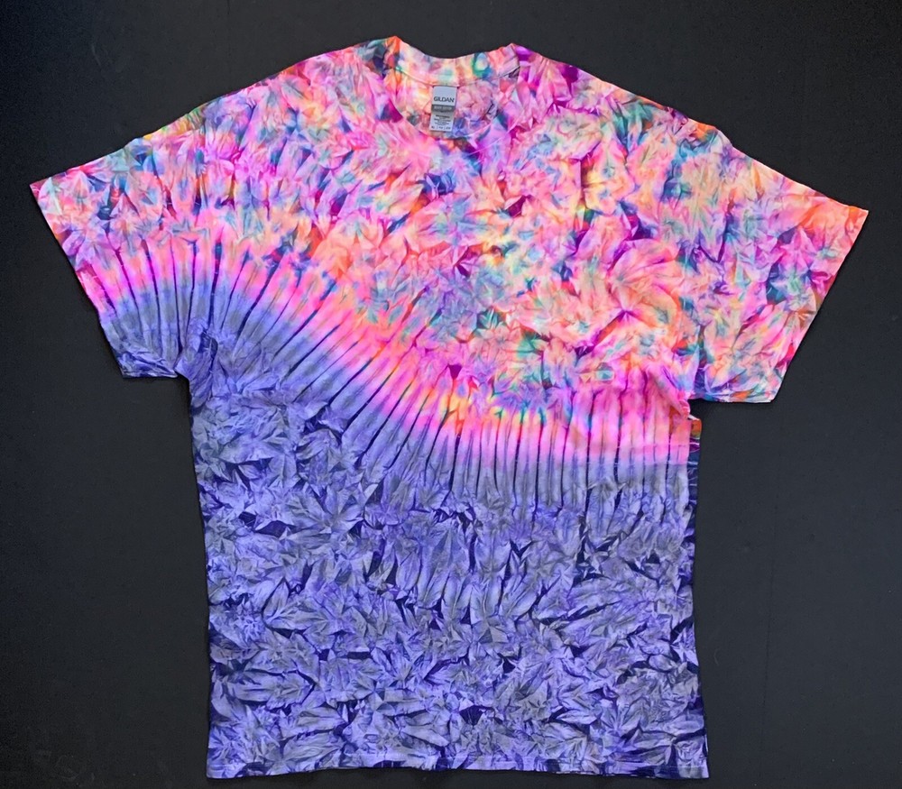 *New* 3XL & 4XL Handmade Tie Dye, Cruncht Crinkle Nerds Grape Berry, Crew or V