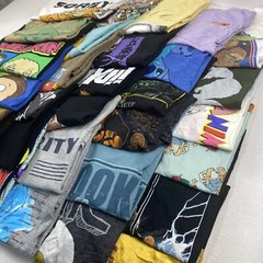 Wholesale Lot of 30 Cartoon/Anime Graphic Short Sleeve Tee Shirts(Sizes In Desc)