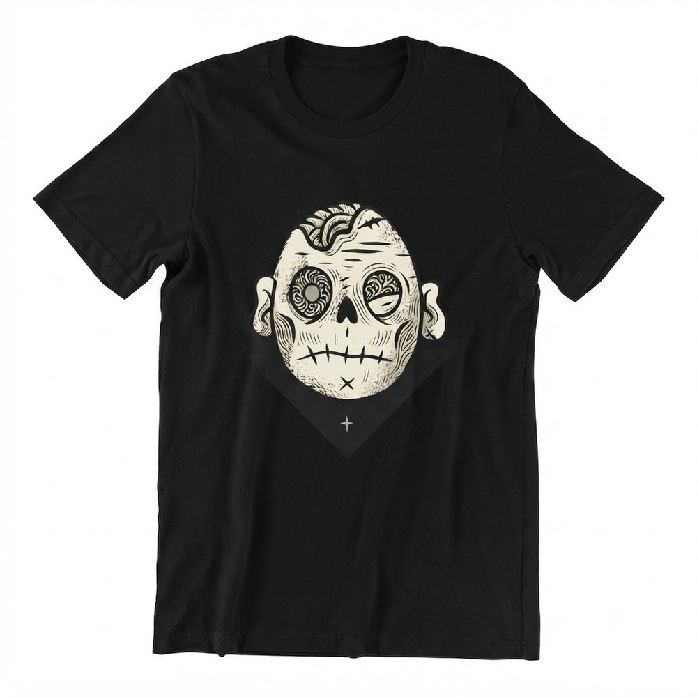 Scary Funny Cool Skull Head Halloween Party Gift Tee Idea T-shirt