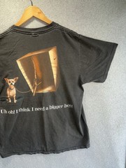 Vintage Here Lizard Chihuahua Taco Bell Promo Shirt Large Changes Tag Faded