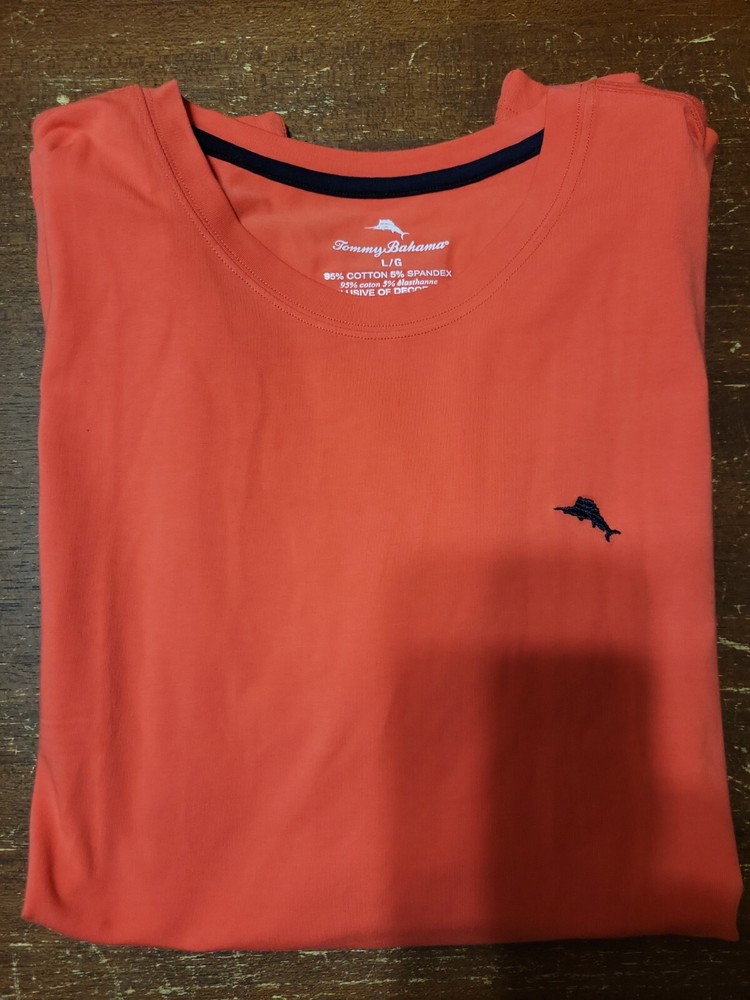 Tommy Bahama Men’s Crew-Neck T-Shirt Size L 95% Cotton 5% Spandex NWT