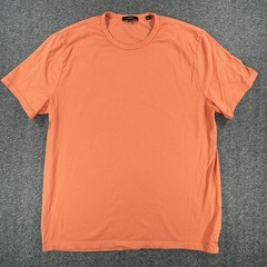 Vince Shirt Mens XL Orange Cotton Crewneck Basic Tee Made In USA Soft Jersey