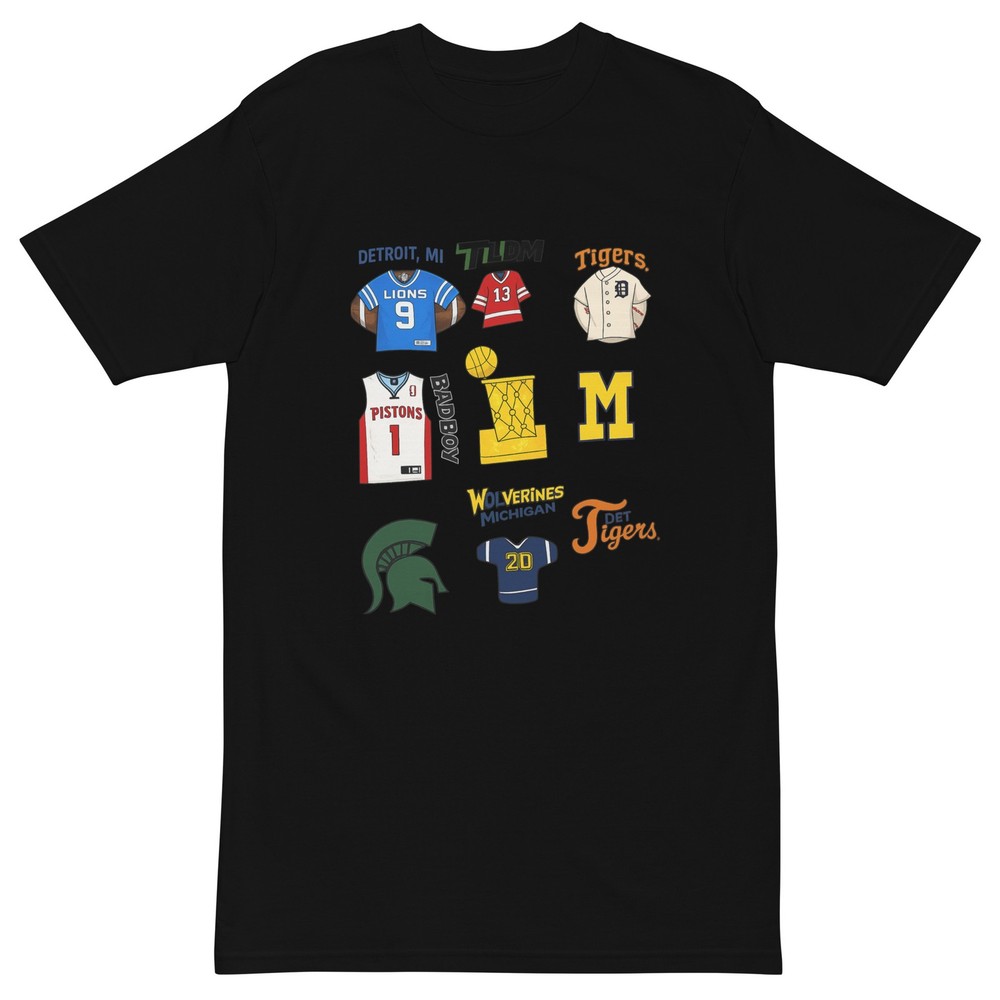 Men’s premium heavyweight Michigan tee