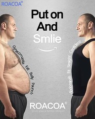 Men’s Seamless Slimming Body Shaper Vest Abdomen T-Shirt Compression Sport Tank