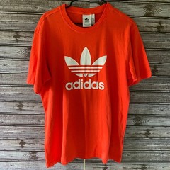 Adidas Men’s Short-Sleeved Trefoil Tee Size M Bright Orange-Red NWT