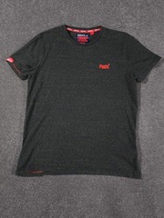 Superdry Shirt Mens 2XL Dark Green Marl Gym The Orange Label Outdoor Casual Top