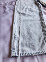 EMPYRE Straight Light Wash Blue Denim Jeans 5-Pocket Button Zip Men’s