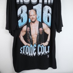 2025 WWE Legends Sz 3XL Stone Cold Steve Austin 3:16 Skull Logo WWF Double Sided