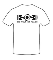 Boxer Motor, The Word is Flat, Series, T-Shirt Mens Shirt Gift Ideas, Cult