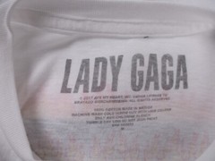 Lady Gaga Shirt Adult Medium White Joanne World Tour Concert 2017 l9