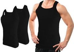 Different Touch Men’s G-unit Style Tank Tops Square Cut Muscle Rib A-Shirts, …