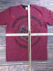 American Fighter Mens Medium Red Training T Shirt UFC MMA Workout Gym Sports