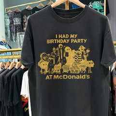 I had my birthday party at McDonald’s Heavyweight T-Shirt Black L