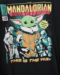Star Wars The Mandalorian Baby Yoda Men’s T-shirt Black Multisize NWT