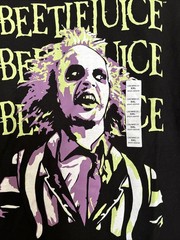 NEW ! Men’s Beetlejuice T-shirt~ Size XXL~Black w/ Lime & Purple Design