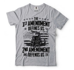 The 1st Amendment Defines US Shirt 2nd Amendment Shirt USA Flag Patriotic Tee