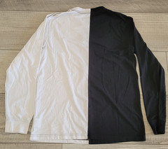 Lurking Class by Sketchy Tank Shirt Mens M Corner Split Black White Long Sleeve