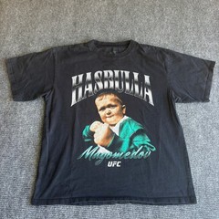 UFC Hasbulla Magomedov Graphic T-Shirt Mens Large Black MMA Fighting Tee