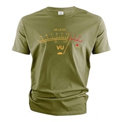 VU Meter Sound Level Studio T-Shirt Music retro Audio Engineer Recording T-Shirt
