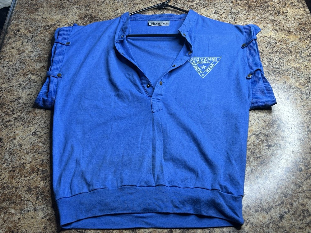 Vintage 80’s Giovanni Sportswear Workout Men’s Medium Top Shirt Rare