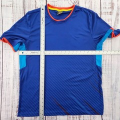 Diadora Blue Short Sleeve Soccer Style Performance T-Shirt Men’s L