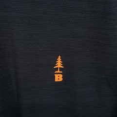 Bass Outdoor Shirt Mens XXL Black Long Sleeve Performance Pullover Crew Logo