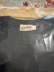 Non Stock V-Neck Short Sleeve T-Shirt – L Large new black