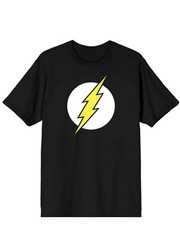 DC Comics Flash Logo Men’s Black T-shirt – NEW