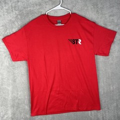 Brian Tooley Racing T shirt size large Graphic Engine Racing T Motor Gas Oil