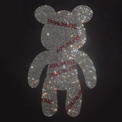 Fashion Trend Bear Hot Diamonds Rhinestones Black Summer Luxury Men T-Shirt
