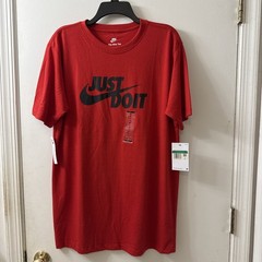 Nike The Nike Tee Men’s JUST DO IT Running T-Shirt AR5006-657 Red Size XL (NWT)