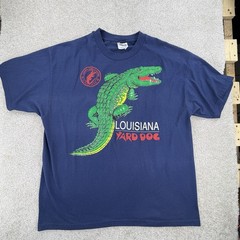 Vintage Louisiana Yard Dog Aligator T-shirt 90s Y2k XL