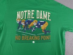 Notre Dame Fighting Irish Shirt Mens XL Football 2018 NCAA College Shamrock