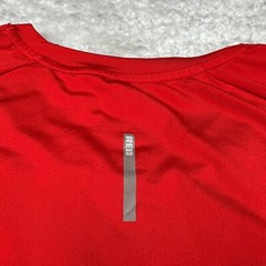 REI Co-op Shirt Mens Medium Red Short Sleeve Tee Performance Tee Wicking