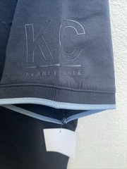 Kenneth Cole T-Shirt Deep Water Blue Large Short Sleeve Crew Neck Logo $49