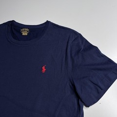Polo Ralph Lauren Shirt Mens Large Blue Custom Slim Fit Pony Logo Crew Tee