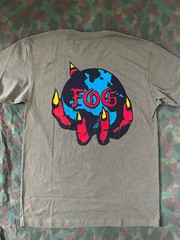 Forward Observation Group Globe In Hand Tee Olive New Rare FOG SupDef