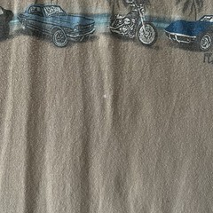 Newport Blue Classic Cars Graphic T-Shirt Men’s XXLarge Beige Vintage Trucks Tee