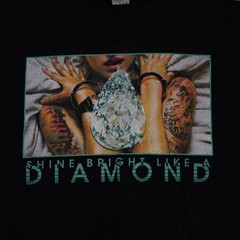 Vintage Shaka Wear ‘Shine Bright Like a Diamond’ T Shirt XXL Forever Diamond