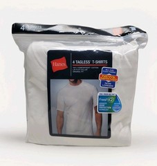 Hanes Men’s M Tagless Cotton T-Shirts Comfortsoft Cool Comfort 4 Pack New