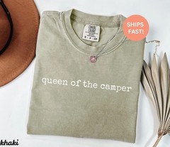 Queen of the Camper Shirt, Camping Shirt, RV Shirt, Camper Life T-Shirt